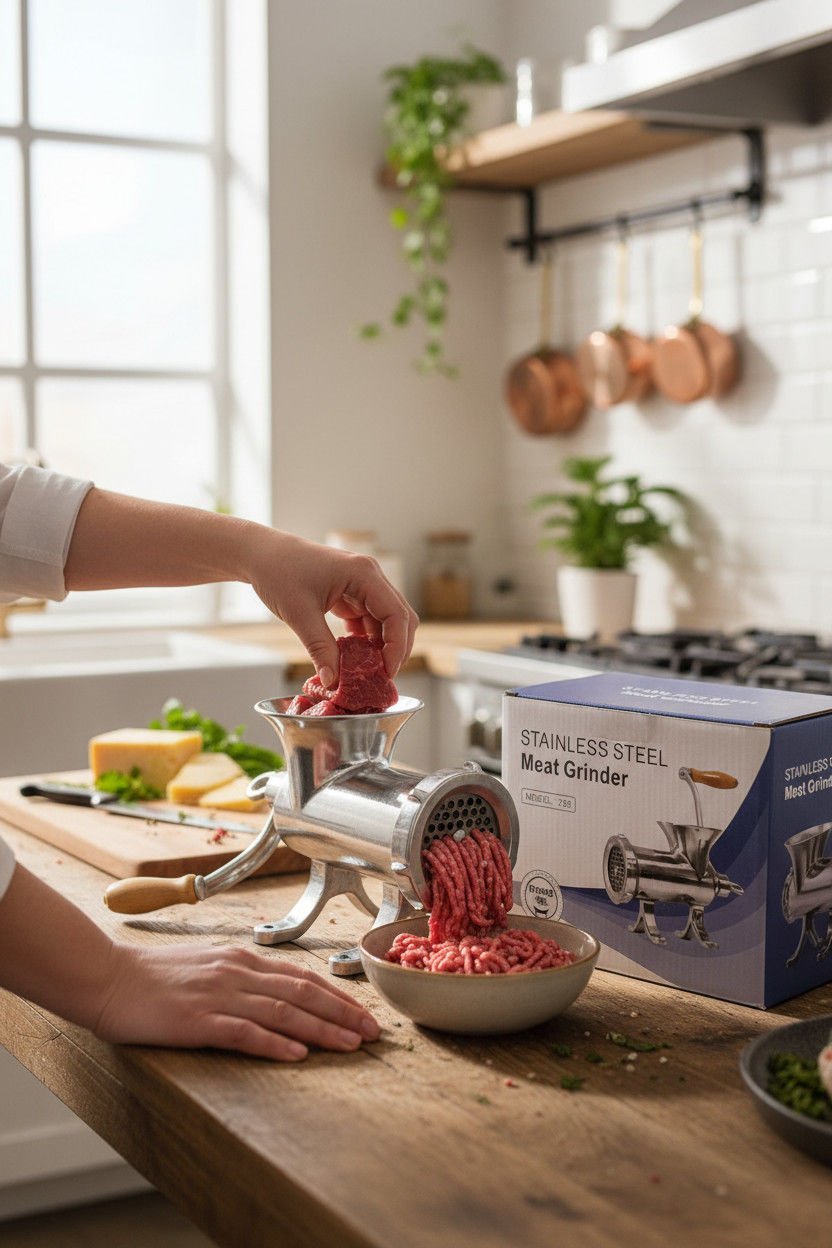 paslanmaz kıyma makinası kollu