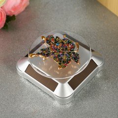 BUFFER® Güneş Enerjili Solar 360 Derece Dönen Vitrin Stand Döner Tabla