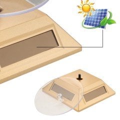 BUFFER® Güneş Enerjili Solar 360 Derece Dönen Vitrin Stand Döner Tabla