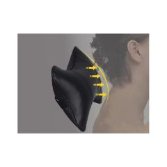 BUFFER® 2 Adet Araç içi Ergonomik Siyah Deri Boyun ve Seyehat Yastığı