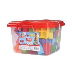 Play Blox Yapı Oyuncakları 56 Parça Kovalı Parlak Renkler Mega Blok Seti 3042
