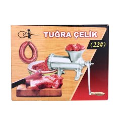 Tuğra Çelik Çevirme Kollu No 22 Kıyma Makinesi