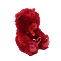 62500 Parlak Kalpli Peluş Ayı 30 cm