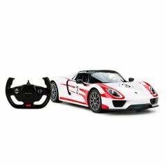 70710 1:14 Uzaktan Kumandalı Porsche 918 Spyder Weissach Işıklı Araba 32 cm
