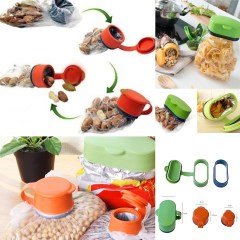 BUFFER® Tazelik Koruyan Kapaklı Plastik Şişe Paket Kapatıcı 3 Farklı Boy