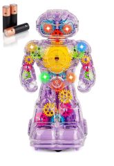 Sesli Ve Işıklı 360 Derece Dönen Oyuncak Robot