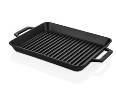 Defonte Döküm Demir 26x32cm Dikdörtgen Grill Izgara Tava