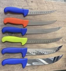 Heritagen Pala 26 cm Kanallı Bıçak Karkas Bıçağı (Turuncu)