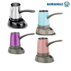 Korkmaz Smart Mor Gri Elektrikli Cezve Makinesi