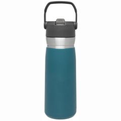 Stanley GO Iceflow Pipetli Paslanmaz Çelik Soğuk Su Termosu 0.65 LT 0,65 LT - Petrol
