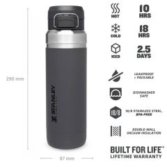 Stanley The Quick Flip Paslanmaz Çelik Termos 1.06 LT 1.06 LT - Füme