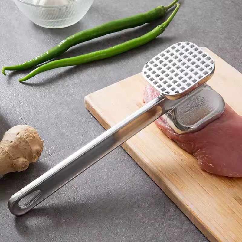Çift Taraflı  Biftek Et Döveceği Tırtıklı ve Düz Çekiç Tipi 24 cm Alüminyum