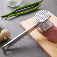 Çift Taraflı  Biftek Et Döveceği Tırtıklı ve Düz Çekiç Tipi 24 cm Alüminyum