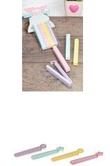 BUFFER® 4lü Plastik Kilitli Torba Poşet Ağız Kapatma Mandalı Klipsi