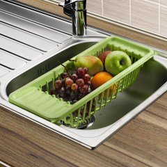 BUFFER® Mutfak Lavabo Bulaşık Meyve Sebze Yıkama Kurutma Süzgeci Sepeti