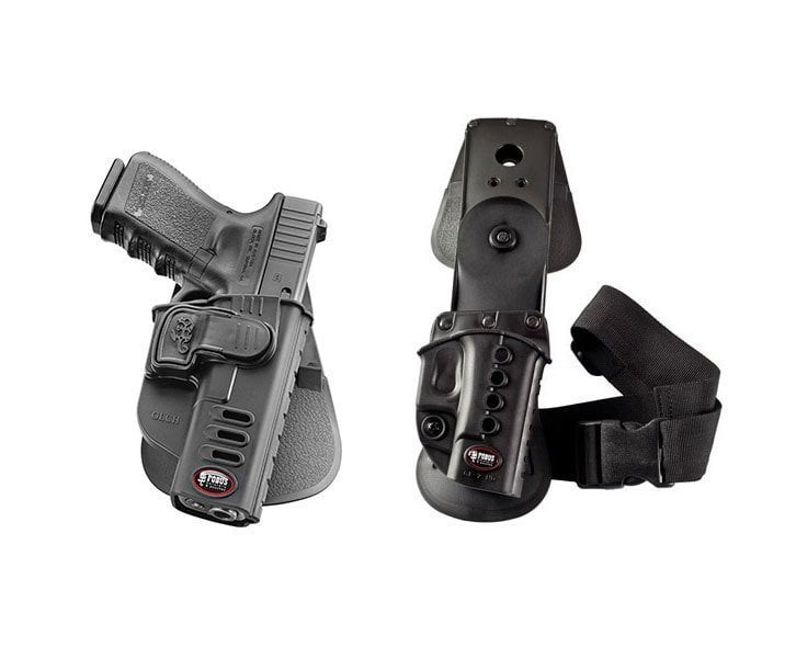 Fobus GLCH-RT Glock 17 19 Mandallı Kılıfı + Bacak Aparatı 2li Set (Tabanca Hariçtir)