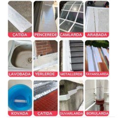 BUFFER® 2 Mt Yüksek Sıcaklık Dayanan Su Geçirmez Çatı  Duvar Çatlak Onarıcı Yapışkan Bant Folyo 10 Cm