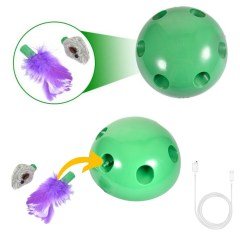 BUFFER® 360 Derece Dönebilen Değiştirilebilir İki Aparatlı Catch The Mouse Fare Yakalama Oyuncağı