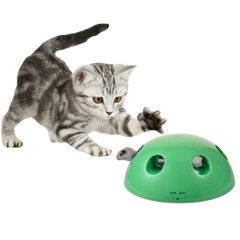 BUFFER® 360 Derece Dönebilen Değiştirilebilir İki Aparatlı Catch The Mouse Fare Yakalama Oyuncağı