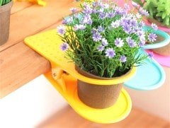 BUFFER® Kıskaç Mandallı Masa Kenarı Bardak Tutucu Bardaklık Tutacağı