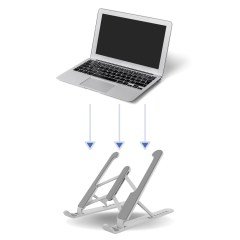 BUFFER® Ayarlanabilir Plastik Dizüstü Destek Tabanı Katlanabilir Taşınabilir Laptop Sehpası Yükseltici