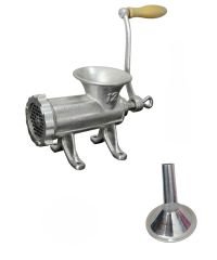 Ev Tipi Kollu 12 Numara Kıyma Makinesi Döküm İçli Köfte Sucuk Yapar Makine+Huni