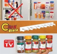 BUFFER® Yapışkanlı Plastik Şişe ve Kavanoz Tutucu Organizer Düzenleyici