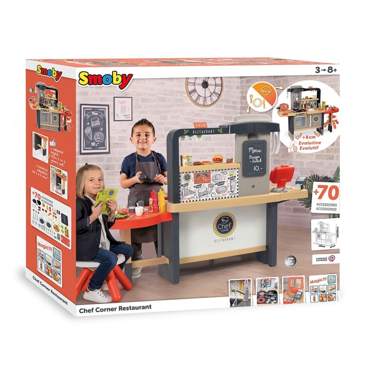 Smoby Şefin Köşe Restaurantı Oyun Seti