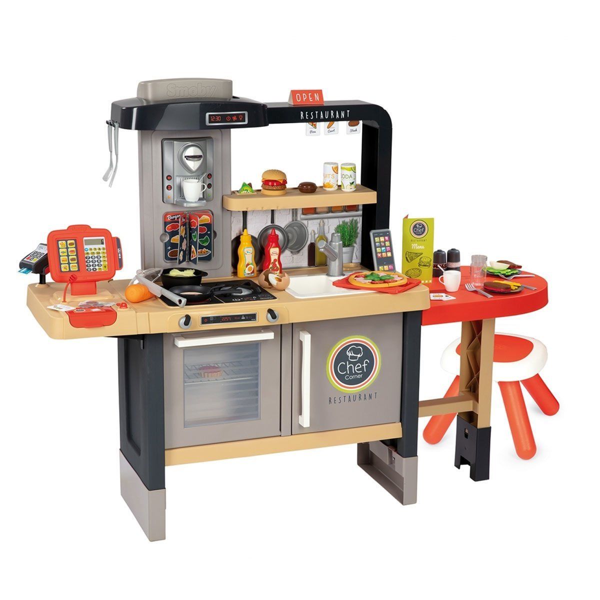 Smoby Şefin Köşe Restaurantı Oyun Seti 7600312307