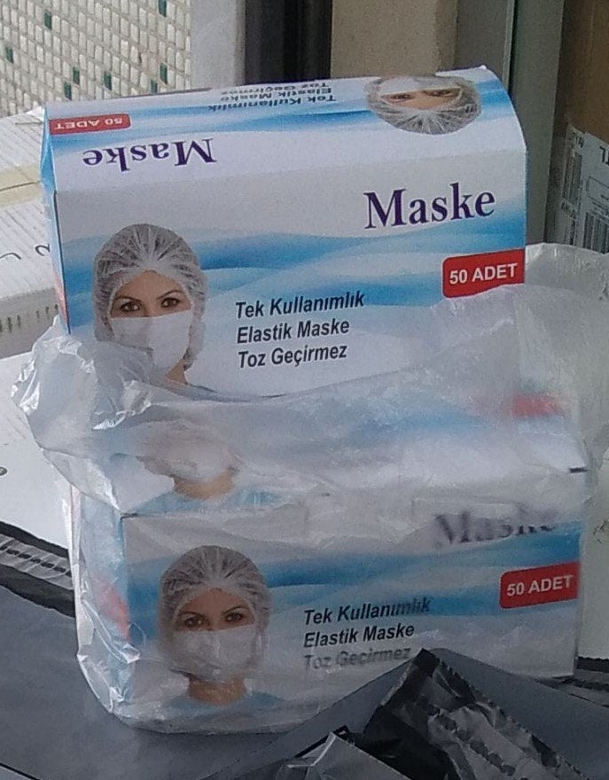Virüs Maskesi Elastik Doktor Maske 50 li