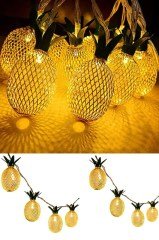 BUFFER® Dekoratif Pilli Pineapple Ananas Pilli Şerit Led Işık (1 Metre)