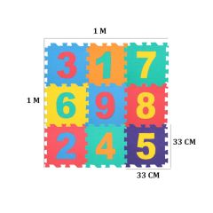 Toru Yer Matı Sayılar 9 Adet 33x33 cm