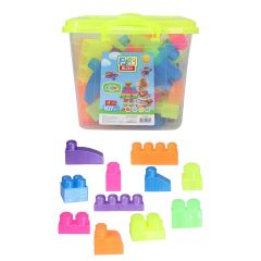 3110 Play Blox Neon Blok Yapı Oyuncakları 107 Parça ,Kovalı ,1 Yaş ve Üzeri
