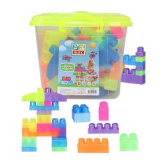 3110 Play Blox Neon Blok Yapı Oyuncakları 107 Parça ,Kovalı ,1 Yaş ve Üzeri