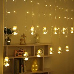 BUFFER® Top Led Işık Saçak Led Aydınlatma Dekor Işık (Usb ve Pilli)