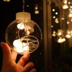 BUFFER® Top Led Işık Saçak Led Aydınlatma Dekor Işık (Usb ve Pilli)