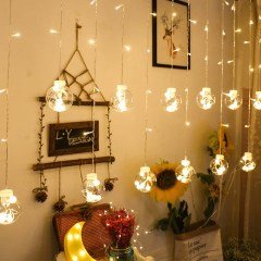 BUFFER® Top Led Işık Saçak Led Aydınlatma Dekor Işık (Usb ve Pilli)