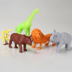 690 Toy Play 6 Parça Renkli Safari Hayvanları Figür Seti 13-16 cm