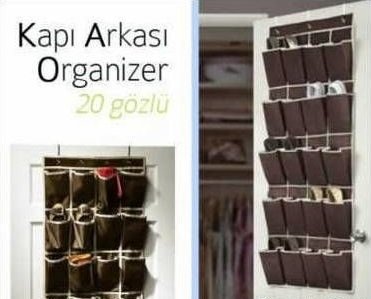 Welfare Kapı Arkası Ayakkabı ve Terliklik (20'li Siyah)