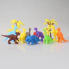 683 Toy Play 12 Parça Renkli Mini Dinozor Figür Seti 4-6 cm
