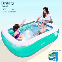 Bestway Büyük Dikdörtgen Aile Havuzu 201x150x51cm