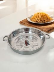 Paslanmaz Çelik Kulplu Süzgeç Makarna Süzgeci 3 Numara