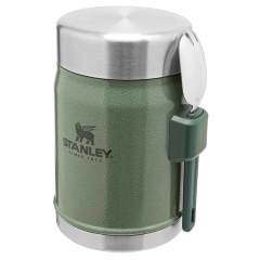 Stanley Klasik Paslanmaz Çelik Yemek Termosu Kaşıklı 0,40 LT Hammertone Green