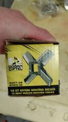 Doğan Çiftel 12 lik Bıçak Kıyma Makinesi Bıçağı Et Makinası Yedek Parça 36 Adet (1 Kutu)