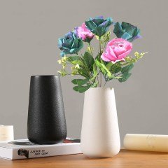 BUFFER® 5 Dallı 28 cm Gül Yapay Çiçek  Yeşil Lila-CK010YL