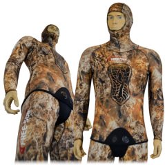 Free Sub 3 mm Avcı Dalış Elbisesi Kahverengi Eh1002C3 3XL