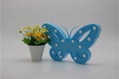 BUFFER® Kelebek Şeklinde Ledli Dekoratif Sevimli Masa ve Duvar Lambası