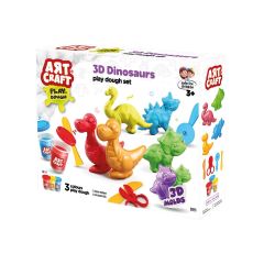 03995 Art Craft 3D Dinozorlar Hamur Set 168 Gr -Fentoys