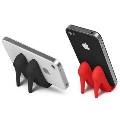 BUFFER® Topuklu Ayakkabı Şeklinde Slikon Cep Telefonu Tutucu Stand Aparat