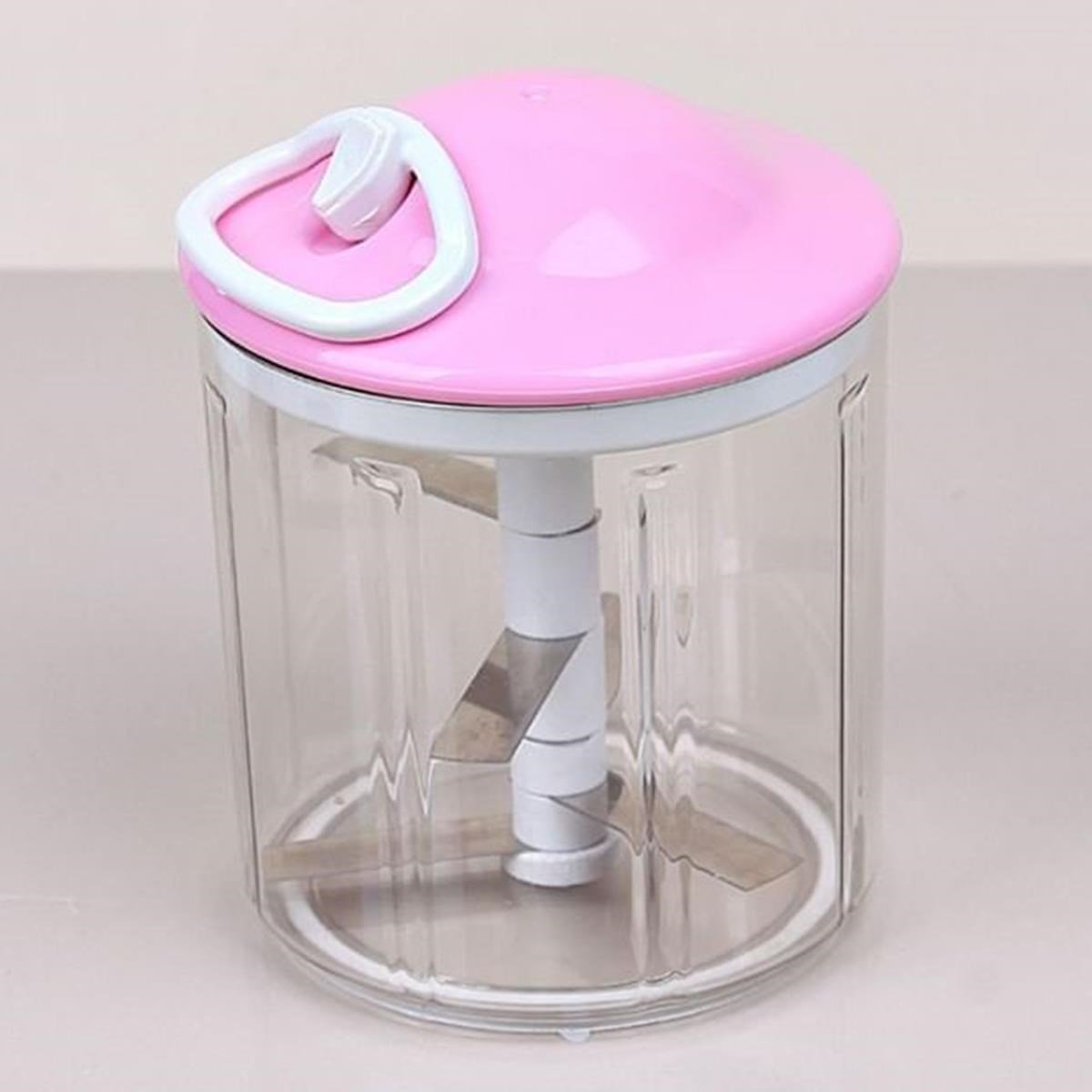 BUFFER® İpli Çekmeli Pratik Meyve Sebze Doğrayıcı 5 Bıçaklı El Rondosu